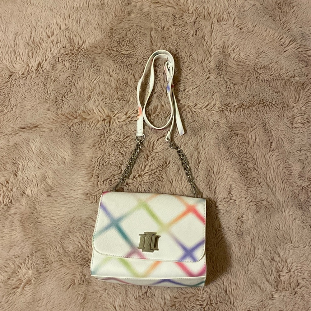 Multi color crossbody purse